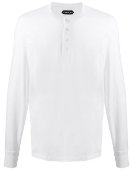 long-sleeve cotton T-shirt