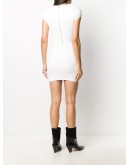 embossed-button knitted dress