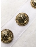 embossed-button knitted dress