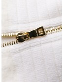 embossed-button knitted dress