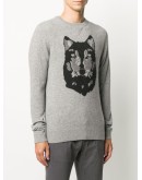wolf print jumper