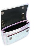 Chelsea iridescent croc-effect shoulder bag 