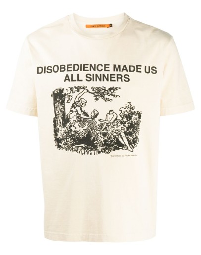 biblical print T-shirt