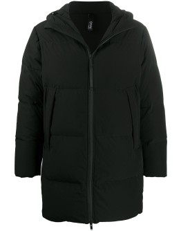 hooded puffer coat