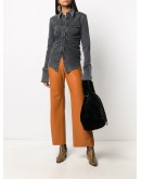 Scarlet faux-fur bucket bag