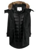faux-fur trimmed hood puffer coat