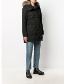 faux-fur trimmed hood puffer coat
