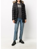 faux-fur trimmed hood puffer coat