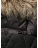 faux-fur trimmed hood puffer coat