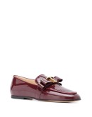 T-logo almond-toe loafers