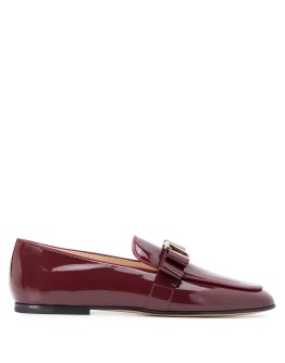 T-logo almond-toe loafers