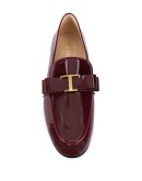 T-logo almond-toe loafers