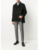 slim fit wool trousers