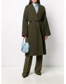 belted-waist oversize coat