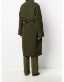 belted-waist oversize coat
