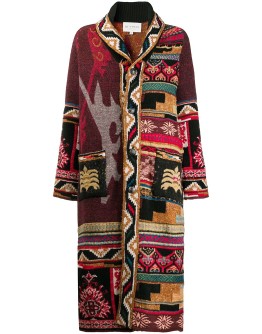 long tapestry cardigan