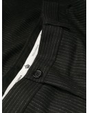pinstriped tailored trousers