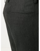 pinstriped tailored trousers
