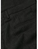 pinstriped tailored trousers