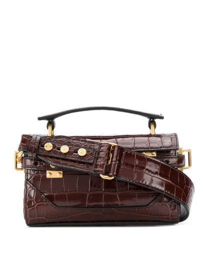 crocodile-effecte mini tote bag