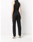 sleeveless double-breasted jumpsuit