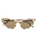 leopard-print cat-eye sunglasses