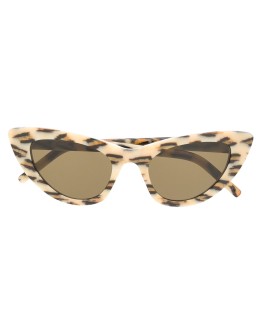 leopard-print cat-eye sunglasses