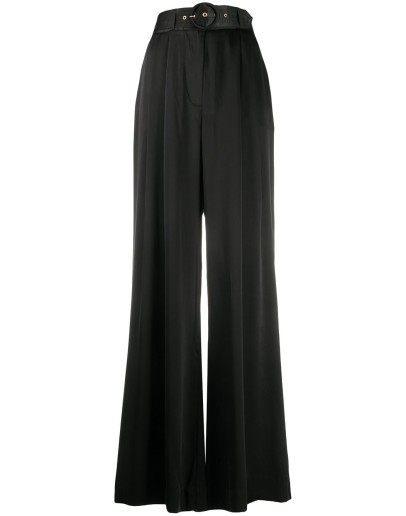 belted waist trousers