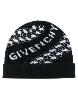 logo knit beanie