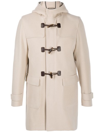 toggle buttons hooded coat