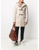 toggle buttons hooded coat