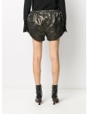 metallic jacquard shorts