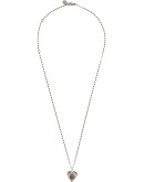 two-tone heart pendant