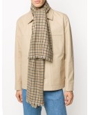 check wool scarf