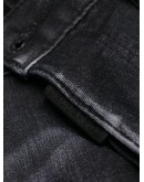 shredded patch slim jeans