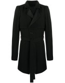 double breasted belted coat 