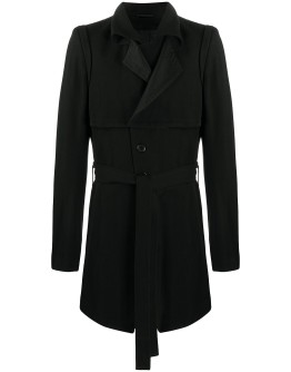 double breasted belted coat 