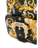 Barocco logo print backpack