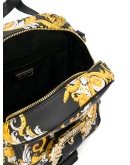 Barocco logo print backpack