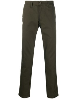 green straight leg chinos