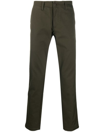 green straight leg chinos