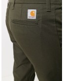 green straight leg chinos