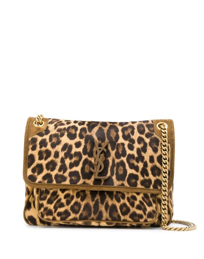 Niki leopard-print shoulder bag