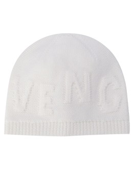 intarsia knit logo beanie