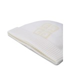 intarsia knit logo beanie