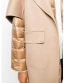 layered hooded coat