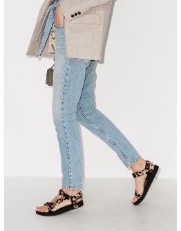 leopard-print Trekky sandals
