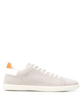 low-top leather sneakers