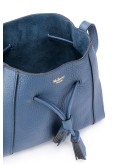 drawstring shoulder bag with tassel detail