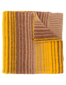 lambs wool stripe scarf
